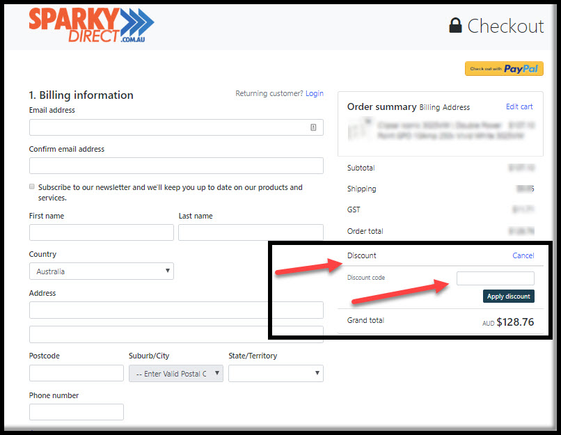 Shipping Coupon Code